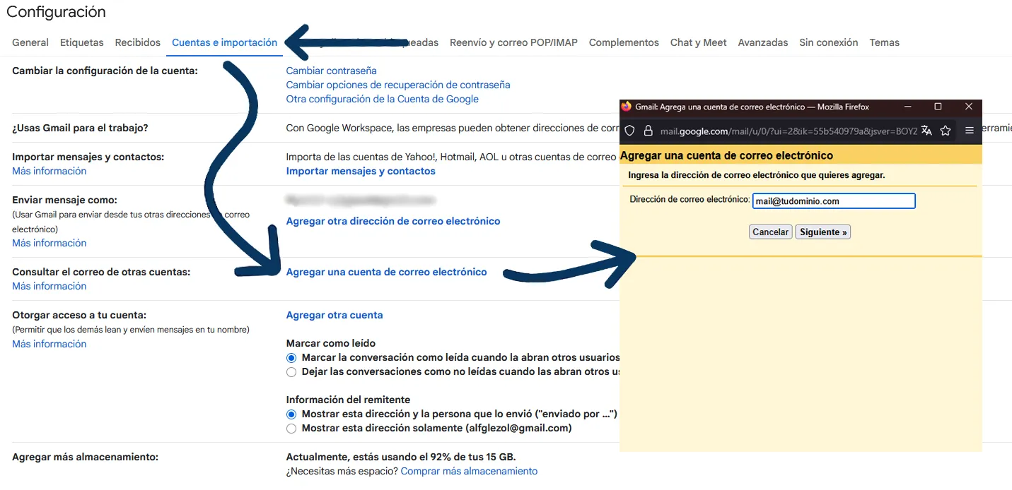 Guía paso a paso sobre cómo configurar correo en Gmail