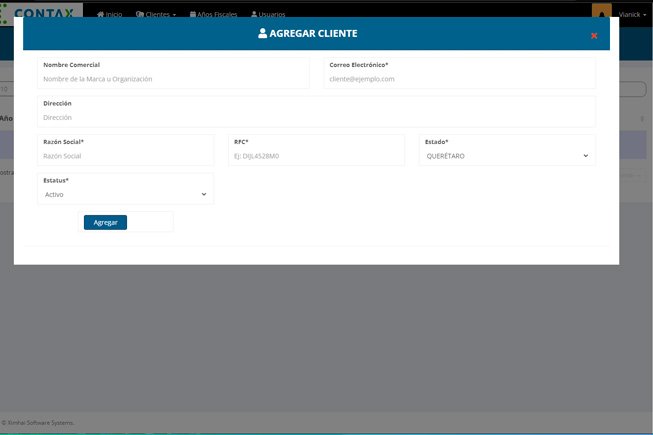 Proyecto Sistema de control de archivos de clientes